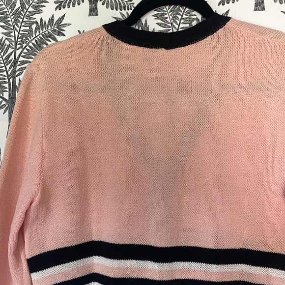 St. John Sport by Marie Gray Cardigan- Pink Black and White Size P - Picture 6 of 9
